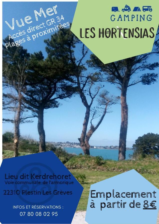 Hotel Air de camping car, caravane, tente emplacement nu avec électricité petit camping Plestin-les-Grèves Exterior foto