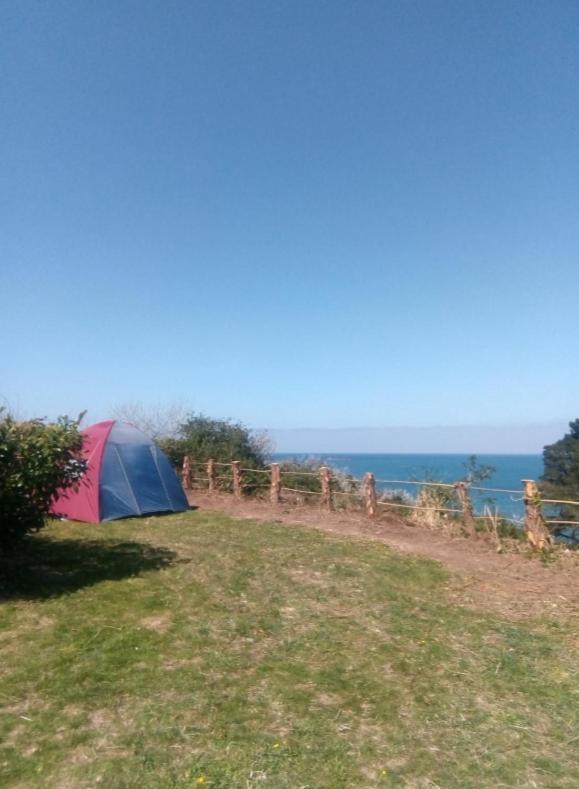 Hotel Air de camping car, caravane, tente emplacement nu avec électricité petit camping Plestin-les-Grèves Exterior foto